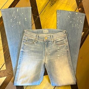 Mother jeans “The Cruiser pretty little words in bottle” size 24 00 flare